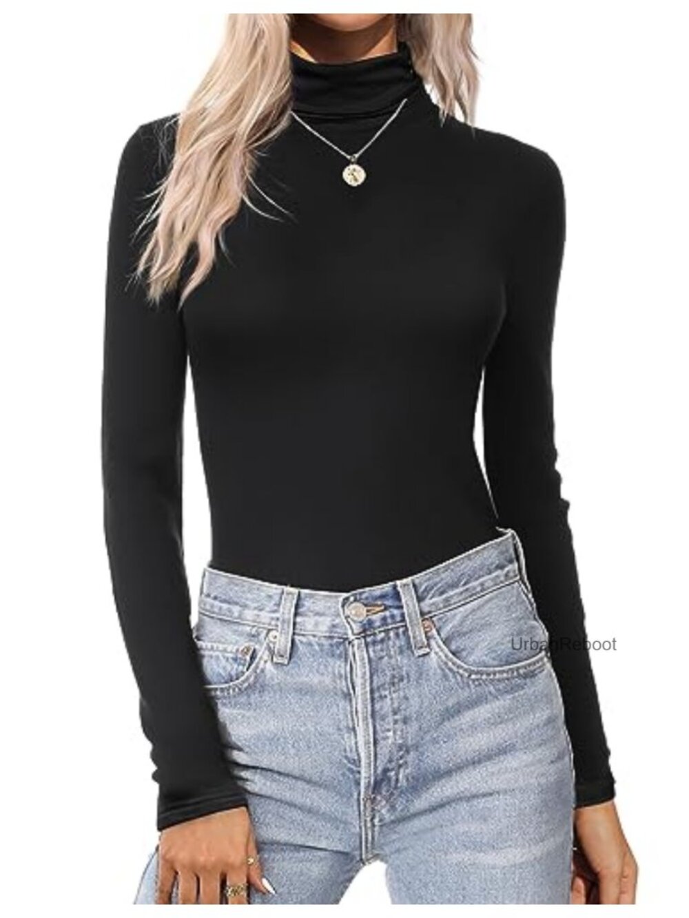 Turtleneck Tops for Women Long Sleeve Thermal Base Layer Shirt